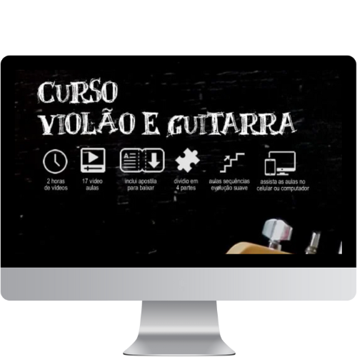 Imagem do curso de violão e guitarra iniciante